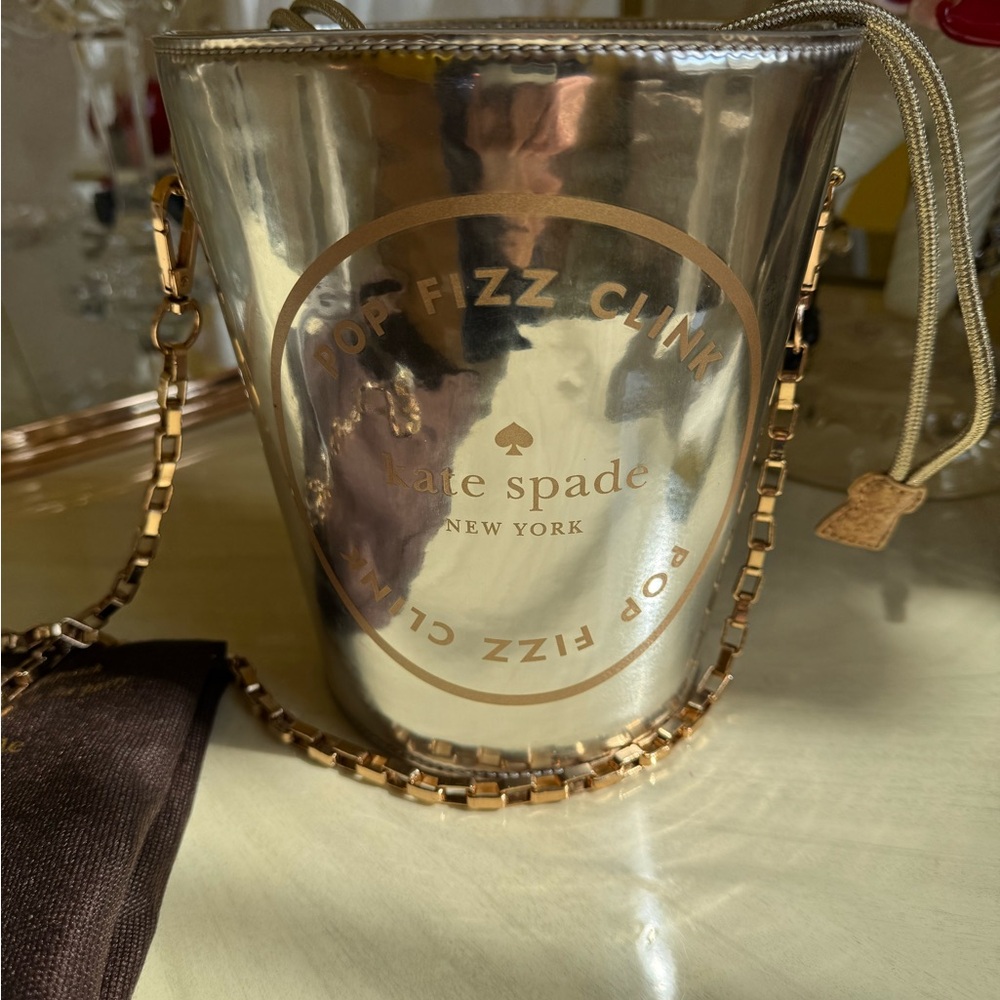 Kate Spade Metallic Silver and Gold Crossbody Bag